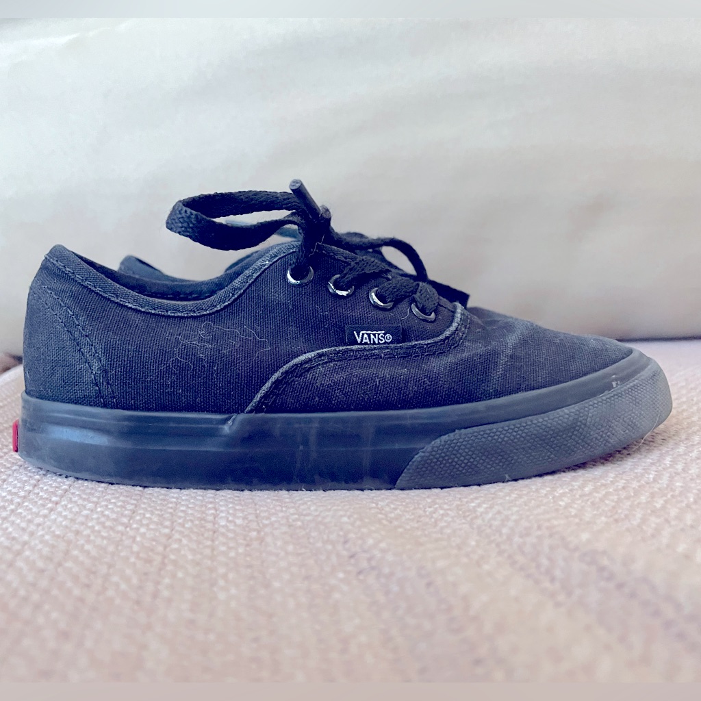 Vans Authentic Black White Size 10c Toddler Unisex Girls Boys